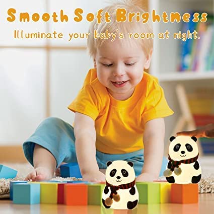 Silicone Touch Cute Characters Colour Changing Night Light for Kids Bedroom, USB Rechargeable with Gesture Control - Tuno Toys
