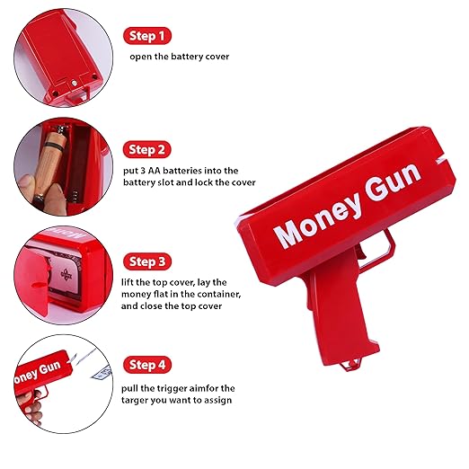 Money Fly Gun Cash Canon for Wedding & other functions - Tuno Toys