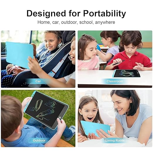 Fun Learning Combo Set for Kids | Sank Magic book Set (set of 4) + LCD Colour Writing Tablet 8.5Inch & 14000+ Printable Worksheets PDF Free** - Tuno Toys
