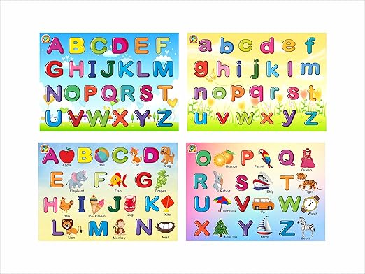 Learning Jigsaw Puzzle Combo | Number, Alphabet, Hindi Varnmala Puzzle (MIX) - Tuno Toys