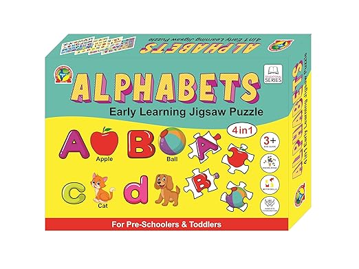 Learning Jigsaw Puzzle Combo | Number, Alphabet, Hindi Varnmala Puzzle (MIX) - Tuno Toys