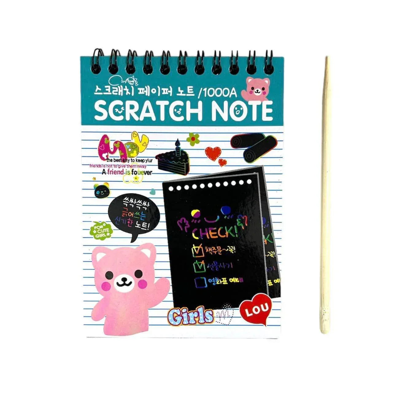 Rainbow Scratch Paper Notepad Medium Size - Tuno Toys