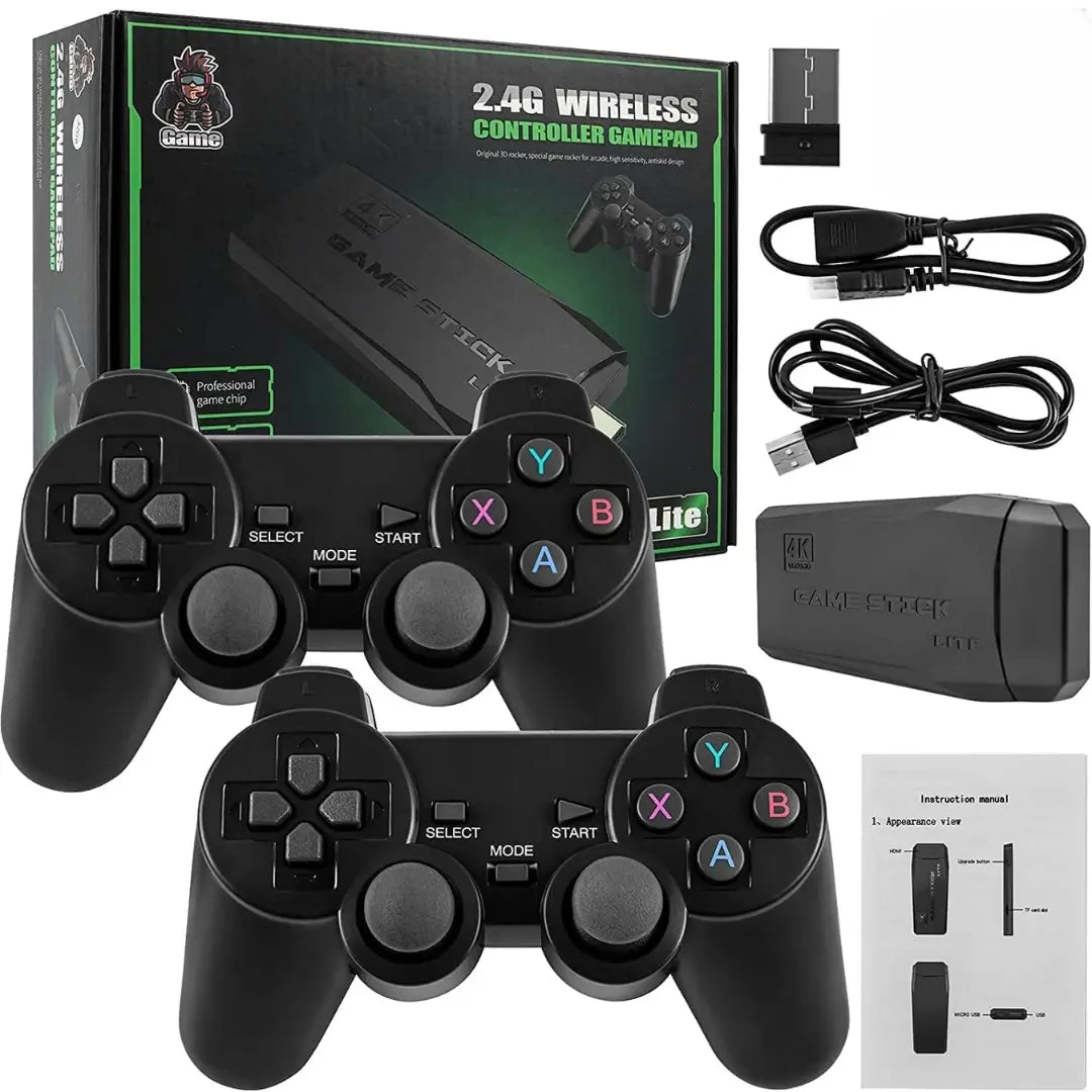 Retro 2.4G Wireless TV Controller Game – Mario/Contra/ Street Fighter/Mustafa & Many 🎮 20000+ Games Tuno Toys