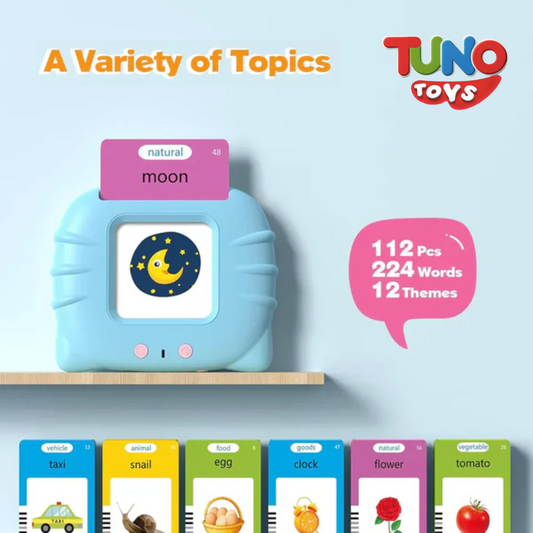 Flash Educational Toy Cards for Toddlers | 112 Flash Cards Learning Toys for Girls & Boys - Tuno Toys