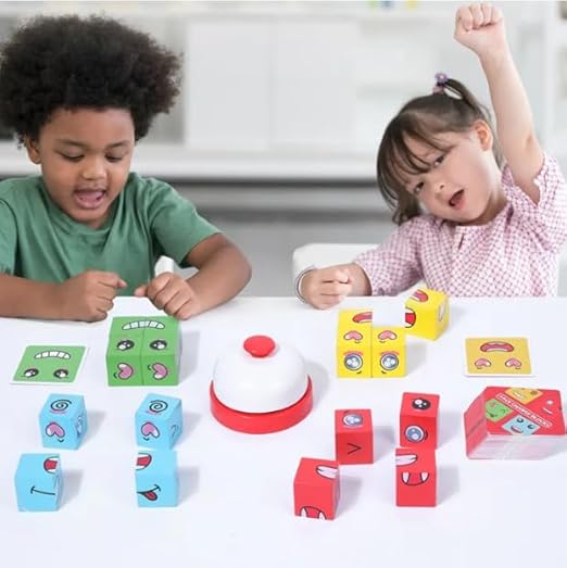 WonderFaces Expression Blocks – Interactive Face-Changing Puzzle for Kids