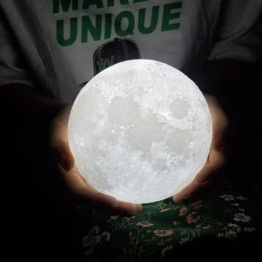 Colour Changeable 3D Moon Lamp With Stand - Tuno Toys