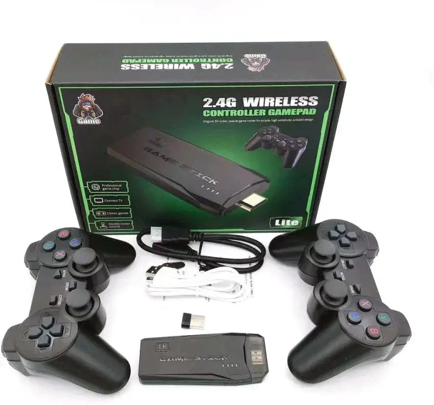 Retro 2.4G Wireless TV Controller Game – Mario/Contra/ Street Fighter/Mustafa & Many 🎮 20000+ Games Tuno Toys